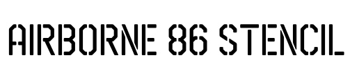 Airborne 86 Stencil