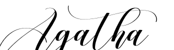 Agatha 字体预览图