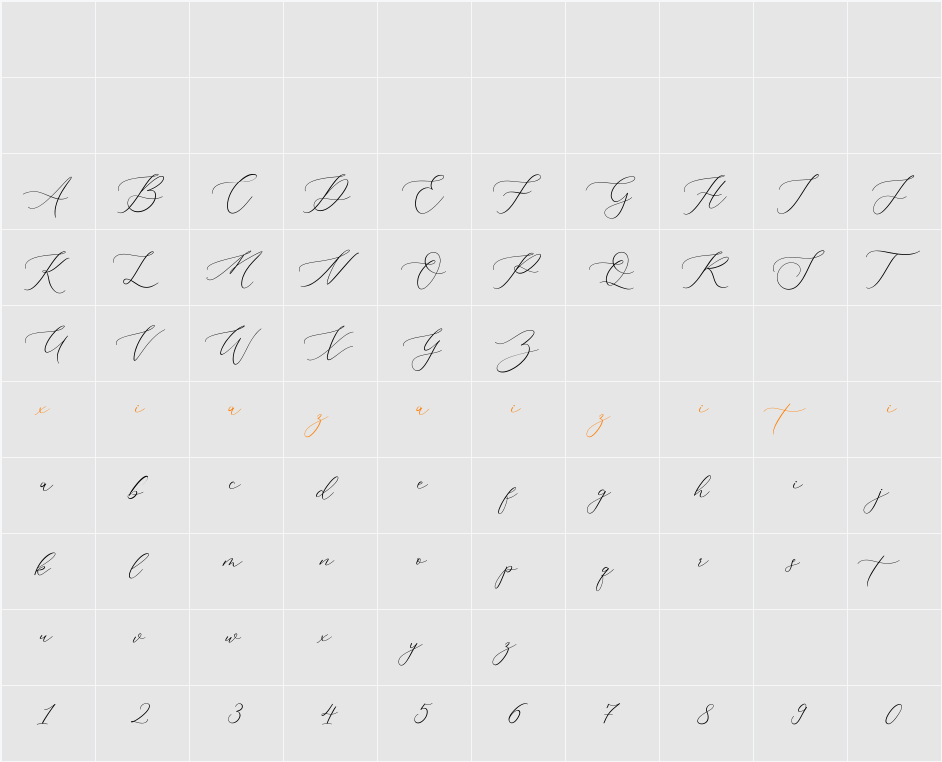 Almara 字符映射表