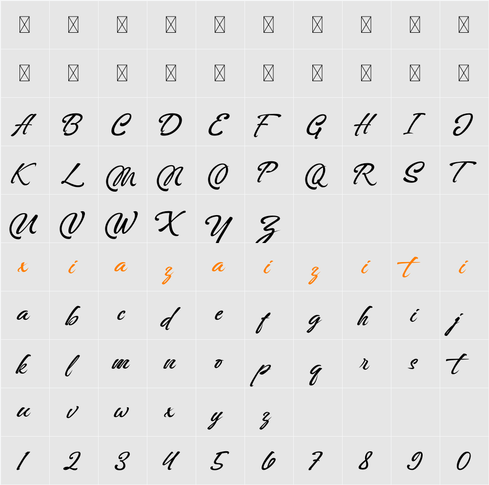 Lazy Monday 字符映射表