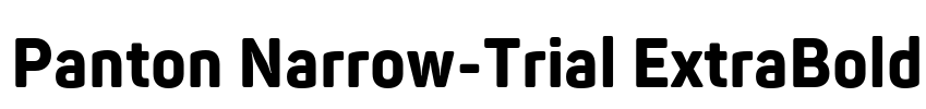 Panton Narrow-Trial ExtraBold