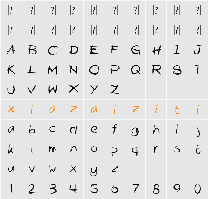 Alphahate 字符映射表