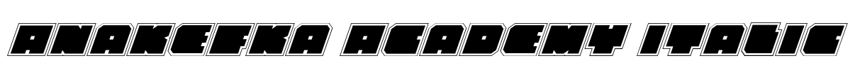 Anakefka Academy Italic