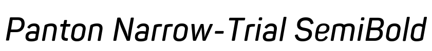 Panton Narrow-Trial SemiBold