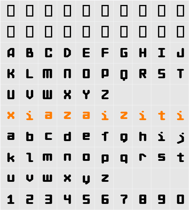 AddElectricCity 字符映射表