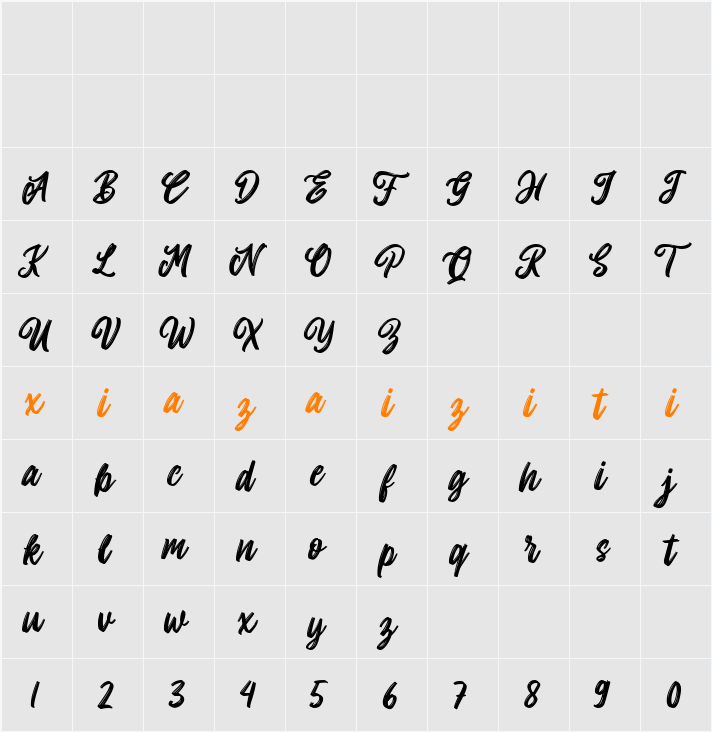 Allitha 字符映射表