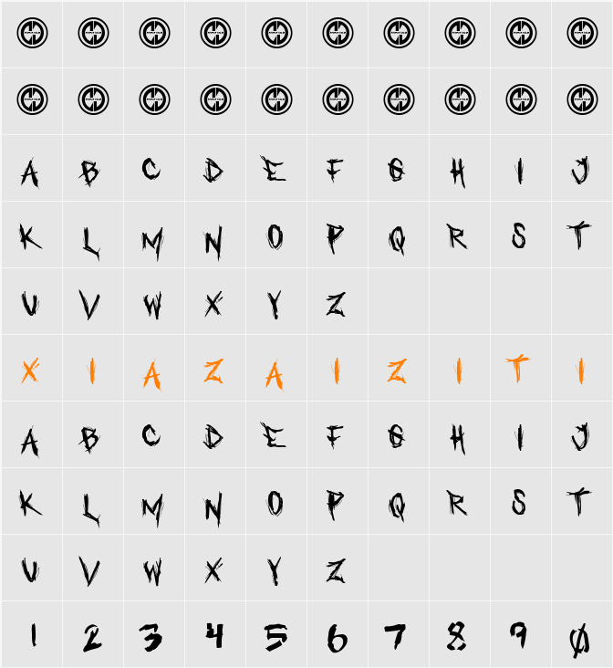 Who asks Satan 字符映射表