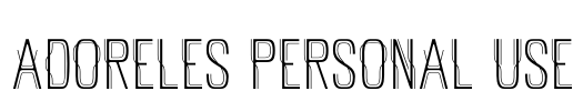 Adoreles Personal Use