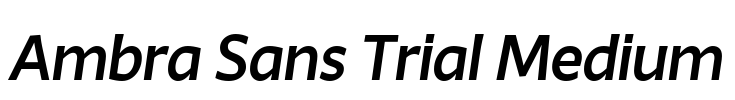 Ambra Sans Trial Medium