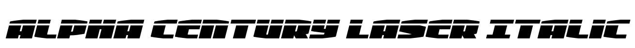 Alpha Century Laser Italic