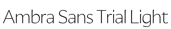 Ambra Sans Trial Light