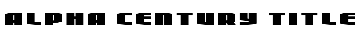 Alpha Century Title