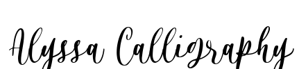 Alyssa Calligraphy