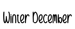 Winter December
