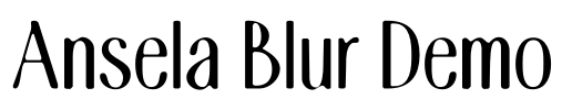 Ansela Blur Demo