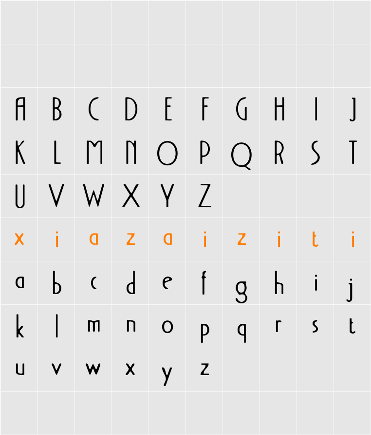 Acello Blur Demo 字符映射表