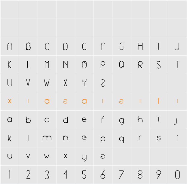 Aghila 字符映射表