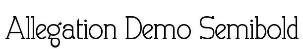 Allegation Demo Semibold
