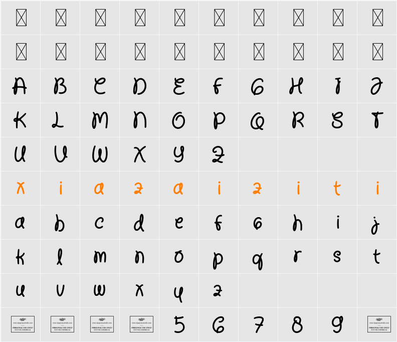 Enigma 字符映射表