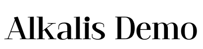 Alkalis Demo 字体预览图