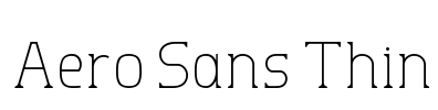 Aero Sans Thin