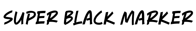 Super Black Marker