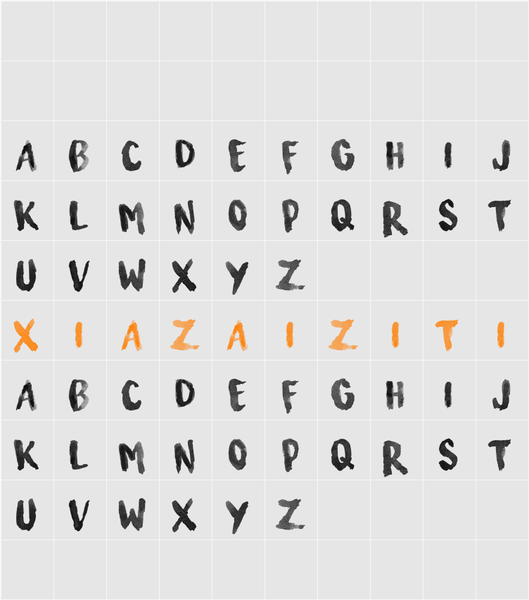 Surfing Capital 字符映射表