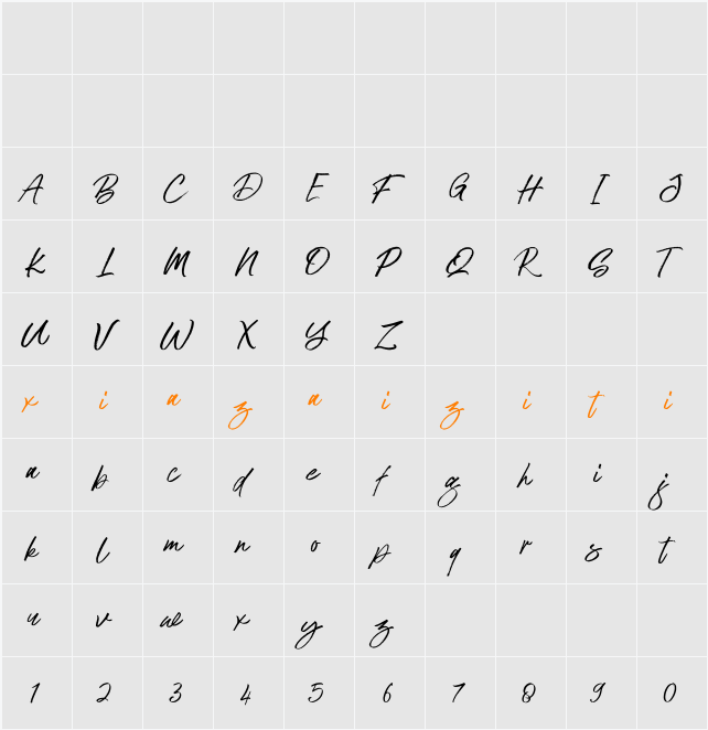 Antreg Slapoy 字符映射表