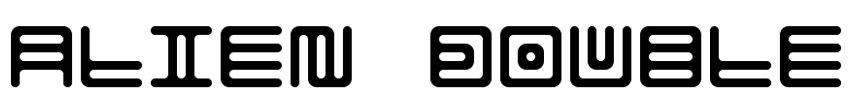 Alien double 字体预览图