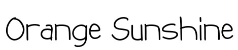 Orange Sunshine 字体预览图