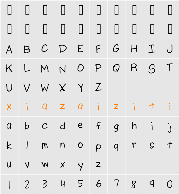 AJPutMeFirst 字符映射表