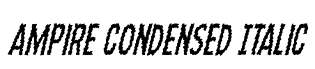 Ampire Condensed Italic
