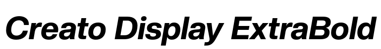 Creato Display ExtraBold