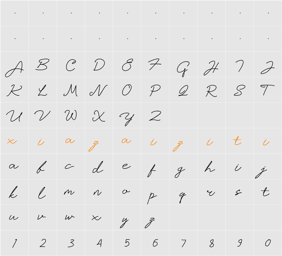 Allee 字符映射表