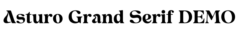 Asturo Grand Serif DEMO