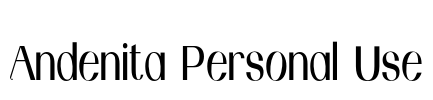 Andenita Personal Use