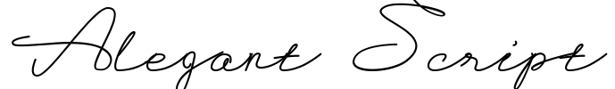 Alegant Script