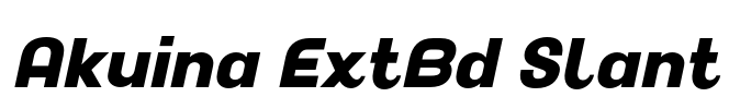 Akuina ExtBd Slant