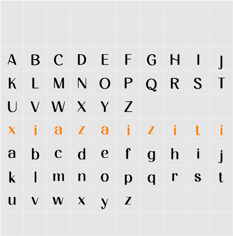 Ameda Blur Demo 字符映射表