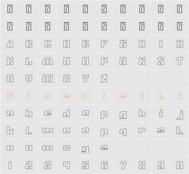 Age Of Science and Technology-H 字符映射表