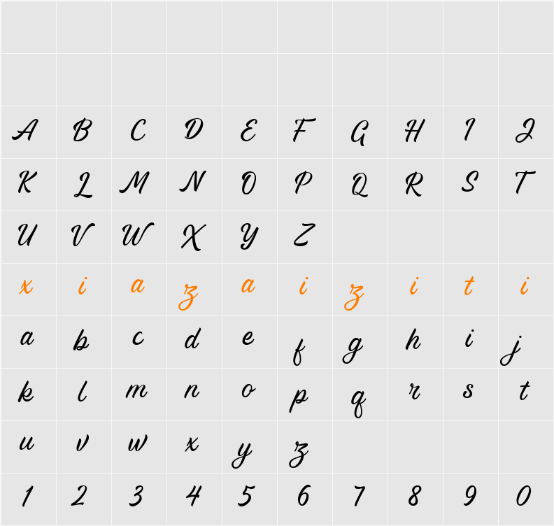 Alluring 字符映射表