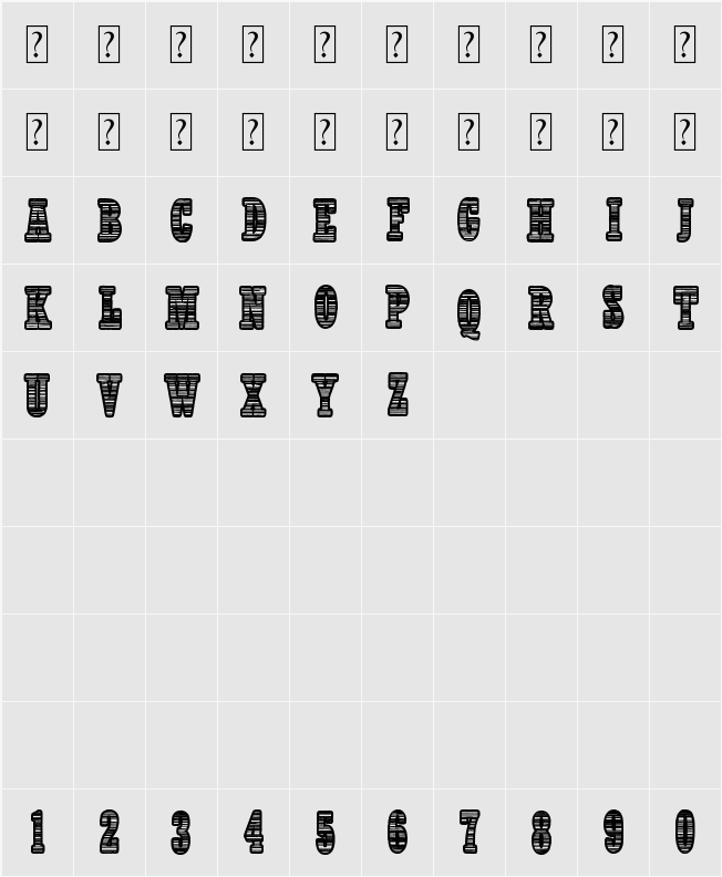 All The Mad Men 字符映射表