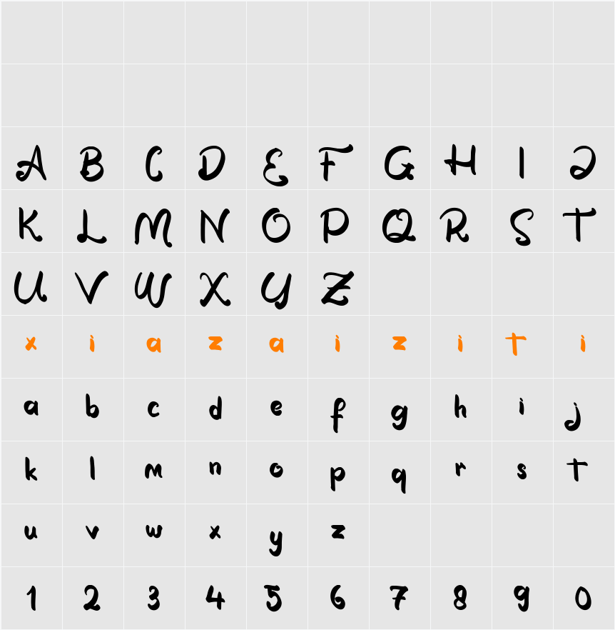 Alexander 字符映射表