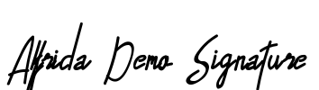 Alfrida Demo Signature 字体预览图