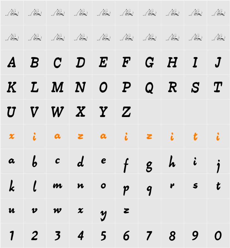 Alpha54 字符映射表