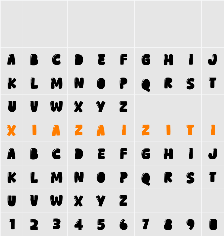 Adore Cats 字符映射表