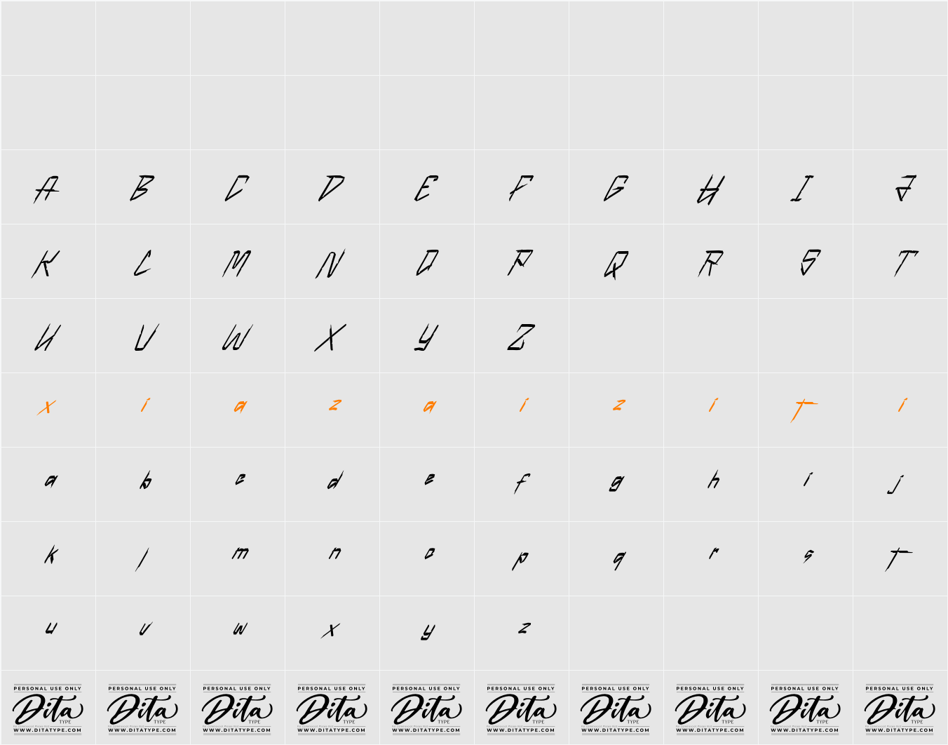 Mechline Personal Use 字符映射表