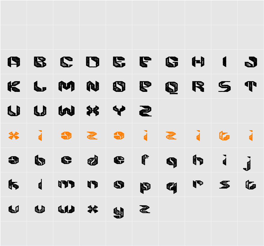 Alboth Stamp Demo 字符映射表