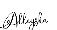 Alleysha 字体预览图