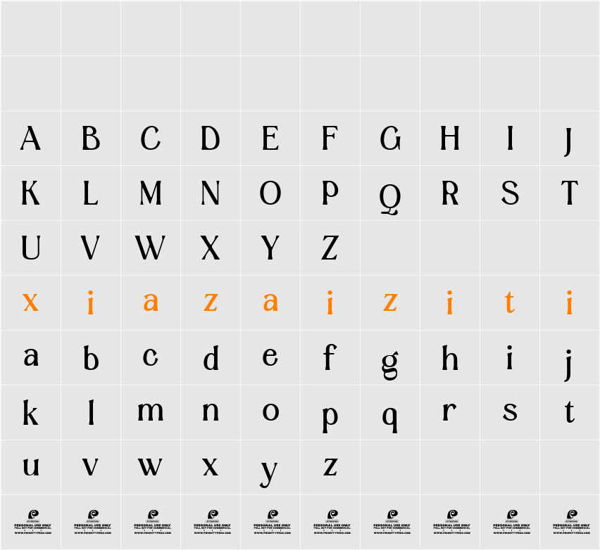 Aesthetic Wonder 字符映射表